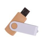 221202-64 UYGUR BEYAZ AHŞAP USB BELLEK (64 GB) Promosyon Ürün