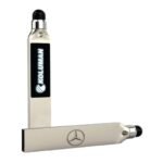 240220-32 LADİN BEYAZ LEDLİ USB BELLEK (32 GB) Promosyon Ürün