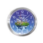 501520 TRİTON091 GÜMÜŞ METAL KASA DUVAR SAATİ (350 MM) Promosyon Ürün