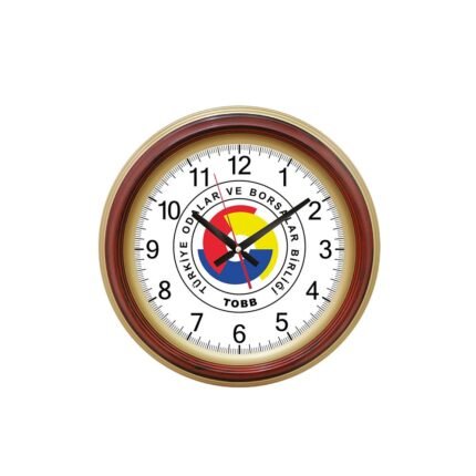 SEDNA526 AHŞAP-ALTIN BRİSTOL KADRAN DUVAR SAATİ (480 MM) Promosyon Ürün