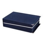 KAŞMİR LACİVERT KADİFE PLAKET KUTUSU (14X24 CM) Promosyon Ürün