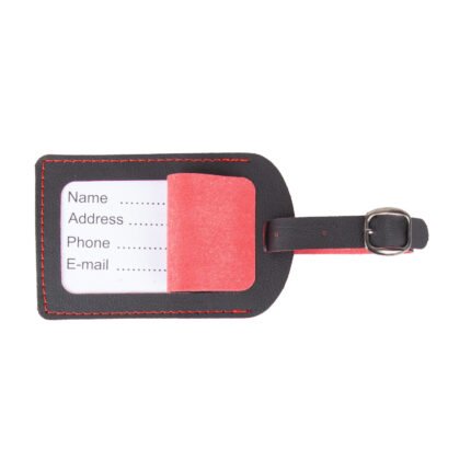 BAGAJ ETİKETİ KIRMIZI DERİ Promosyon Ürün