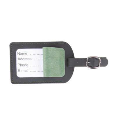 BAGAJ ETİKETİ YEŞİL DERİ Promosyon Ürün