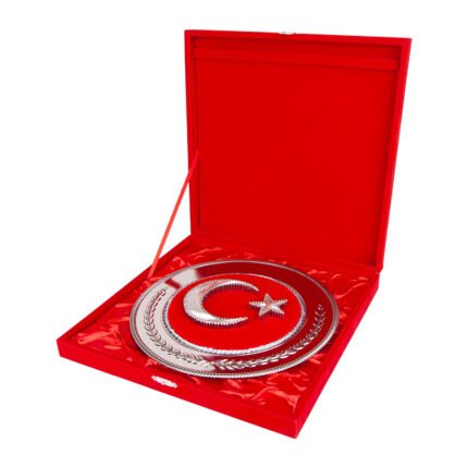 485604 HİLAL YUVARLAK BAYRAK PLAKET Promosyon Ürün