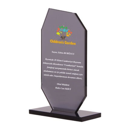 OSKAY SİYAH KRİSTAL PLAKET Promosyon Ürün