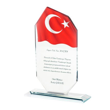 OSKAY ŞEFFAF KRİSTAL PLAKET Promosyon Ürün