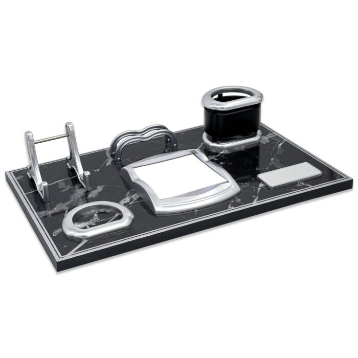 ASİL SİYAH-GÜMÜŞ MERMER DESENLİ MASA SETİ Promosyon Ürün ASİL SİYAH-GÜMÜŞ MERMER DESENLİ MASA SETİ Promosyon Ürün