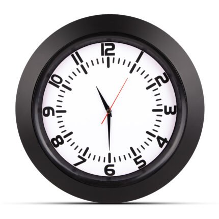 UMAY SİYAH PLASTİK KASA DUVAR SAATİ (350 MM) Promosyon Ürün