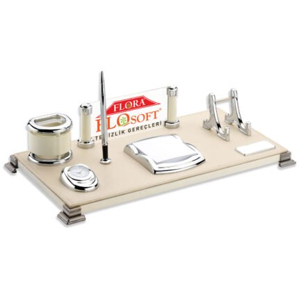 LEFKOŞA BEJ DERİ MASA SETİ Promosyon Ürün