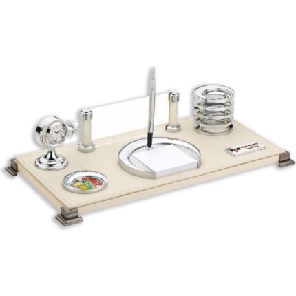 RODOS BEJ DERİ MASA SETİ Promosyon Ürün