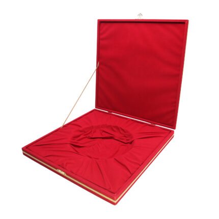 DENİM KIRMIZI KADİFE TABAK KUTUSU (30X30 CM) Promosyon Ürün